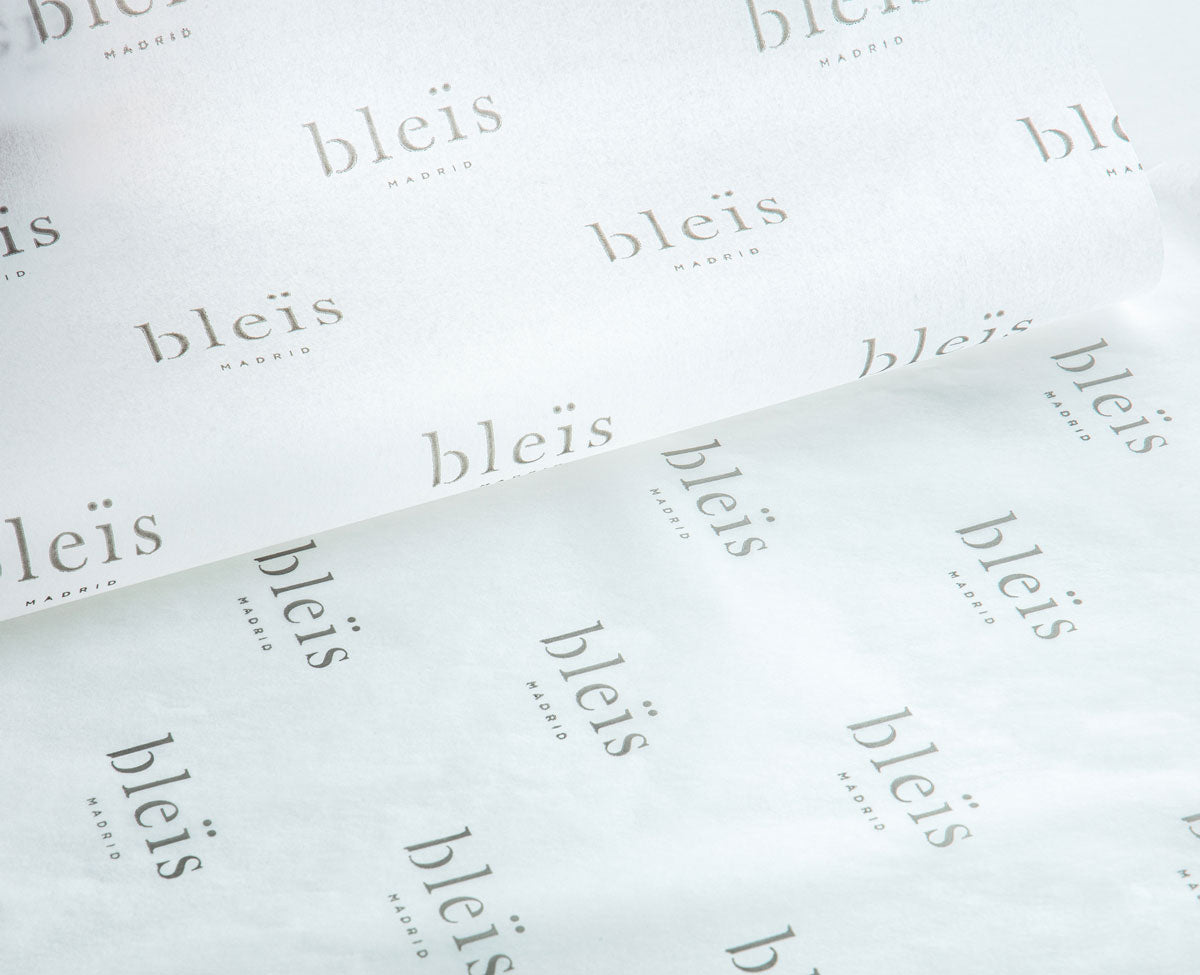 papel de seda fino semitransparente con logotipo tamaño personalizado