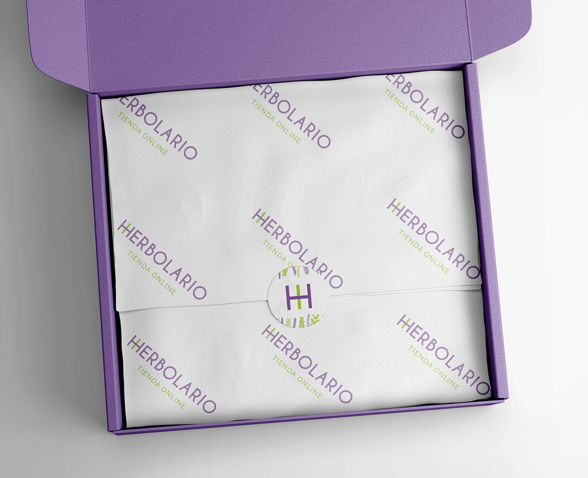 papel de seda fino transparente con logotipo impreso serigrafiado