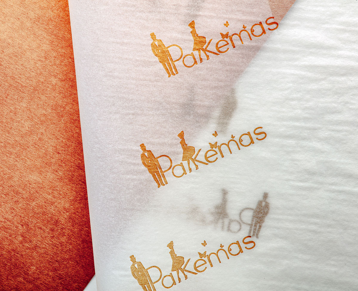 papel de seda personalizado con impresión del logotipo de la marca