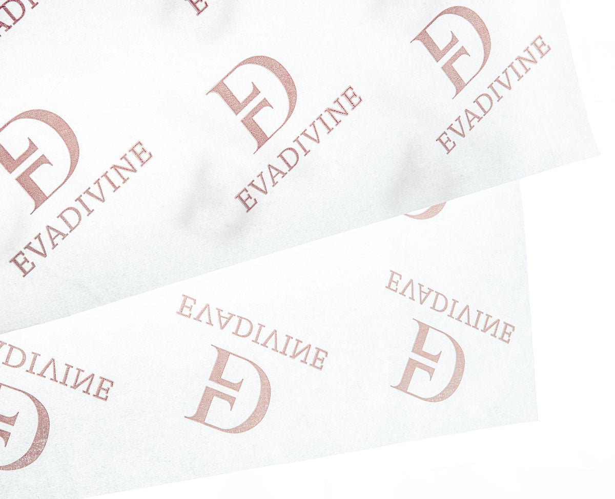 papel de seda personalizado con logotipo impreso en pantones