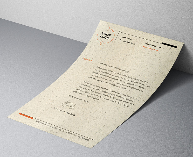 hojas de carta papel reciclado