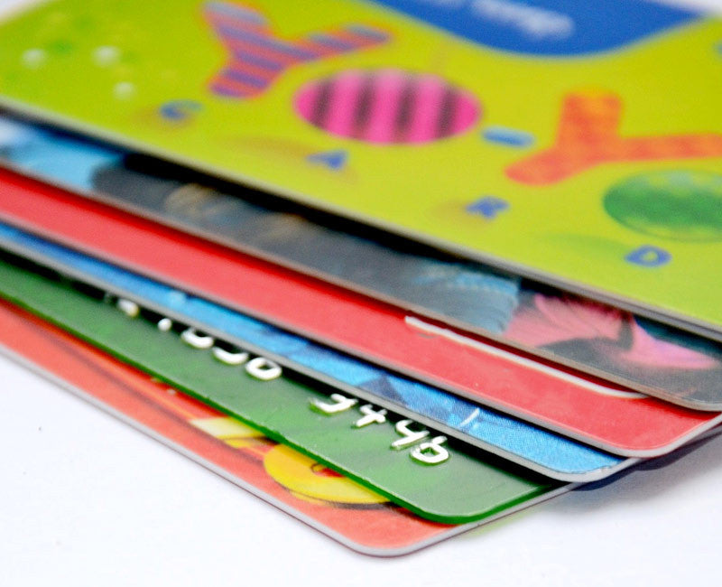 Tarjetas de visita en plástico visa