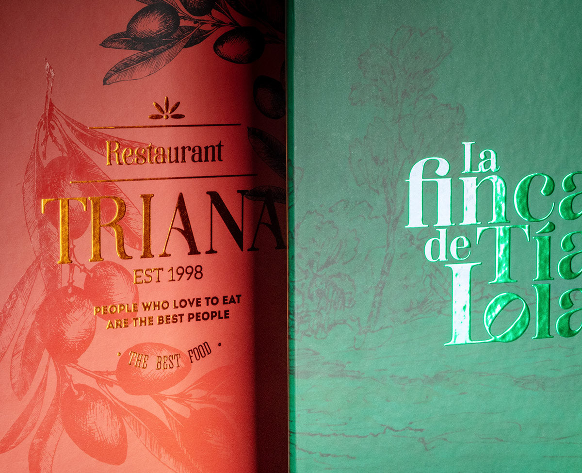 carpetas menu portamenu tapa dura de lujo con logotipo metalizado